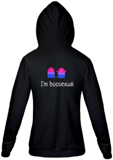 Moletom Ziper Boosexual Preto