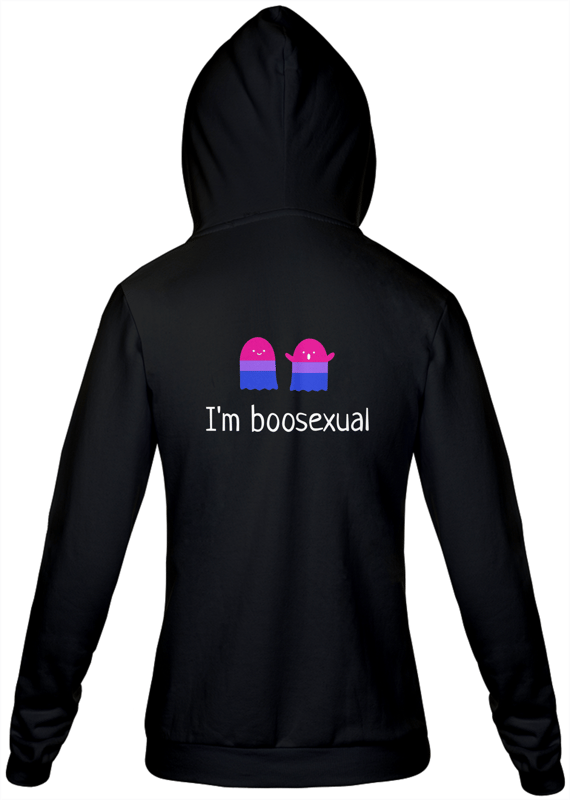 Moletom Ziper Boosexual Preto