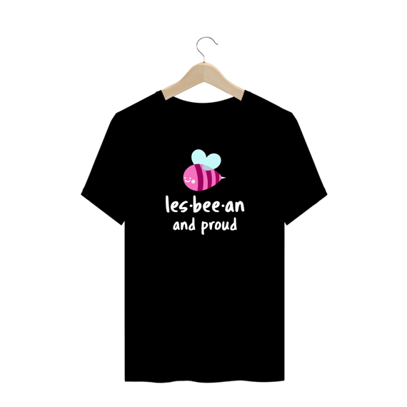 Camiseta  Les-Bee-An Plus Preto/Azul