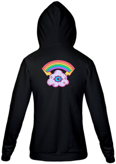 Nome do produto Moletom Zíper Rainbow Storm