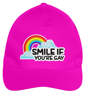 Nome do produto Boné de Brim Smile if you're Gay