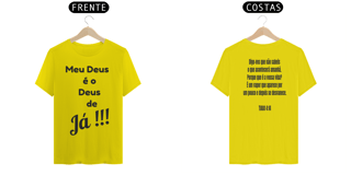 Nome do produto Camiseta Gospel Deus de já 