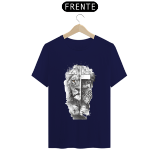 Nome do produto Camiseta masculina a Cruz o Cordeiro e o Leão 