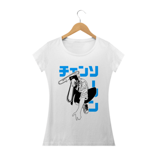Camiseta Feminina Chainsaw Man 