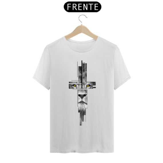 Camiseta masculina o Leão de Judá 