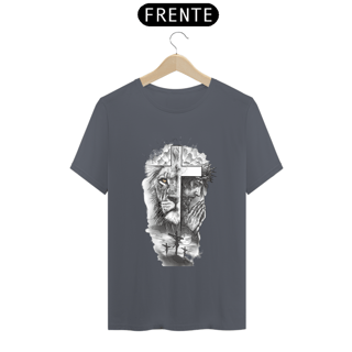 Nome do produto Camiseta masculina a Cruz o Cordeiro e o Leão 
