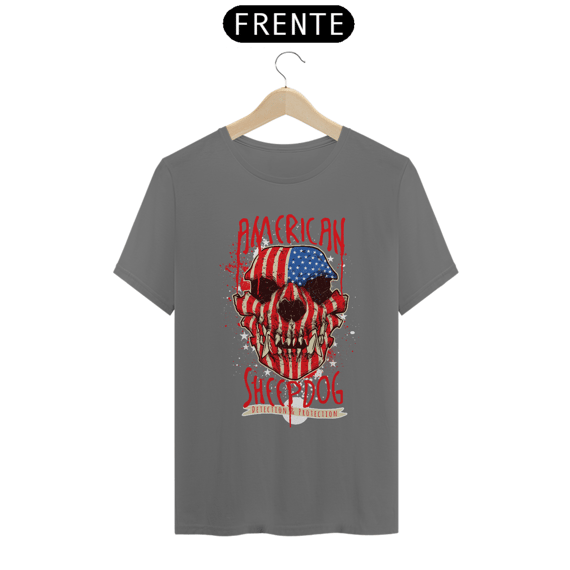 Camiseta estonada American Skull