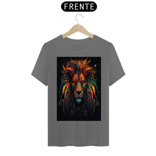 Camiseta masculina estonada Leão