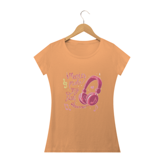 Nome do produto Camiseta feminina baby long estona Music