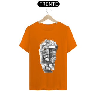 Nome do produto Camiseta masculina a Cruz o Cordeiro e o Leão 