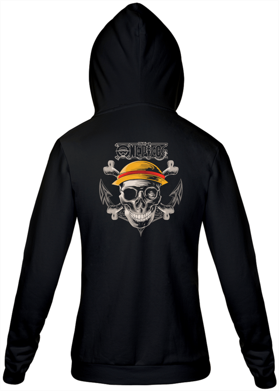 Casaco moletom caveira One Piece 