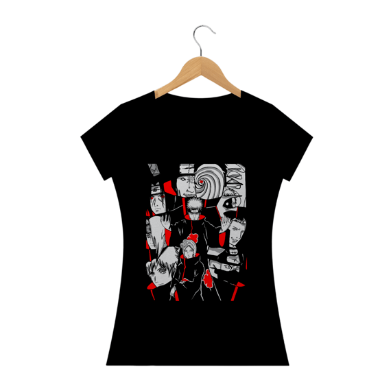 Camiseta feminina Akatsuki
