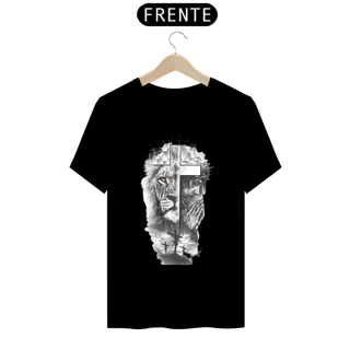 Nome do produto Camiseta masculina a Cruz o Cordeiro e o Leão 
