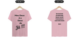 Nome do produto Camiseta Gospel Deus de já 
