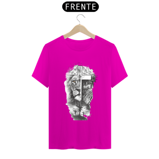 Nome do produto Camiseta masculina a Cruz o Cordeiro e o Leão 