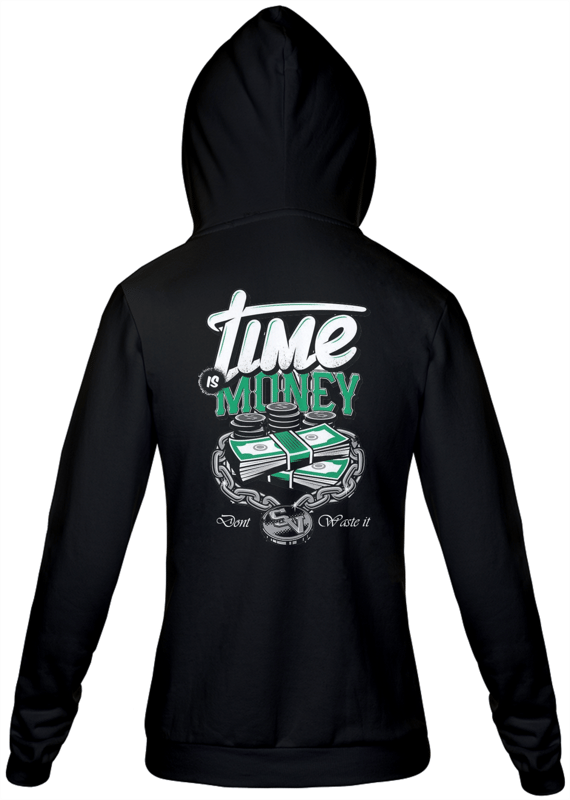 Moletom Com Zíper Time is Money 