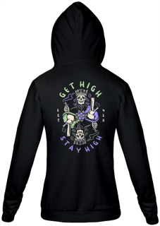 Moletom Com Zíper Get High Stay High 