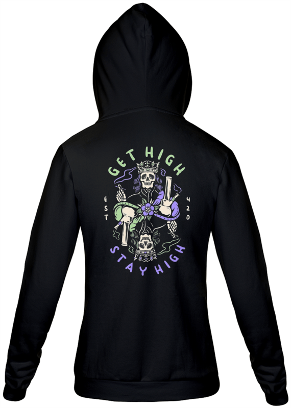 Moletom Com Zíper Get High Stay High 
