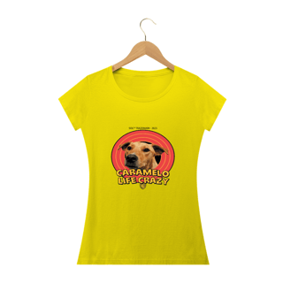 Nome do produto T-SHIRT FEMININA CARAMELO LIFE CRAZY