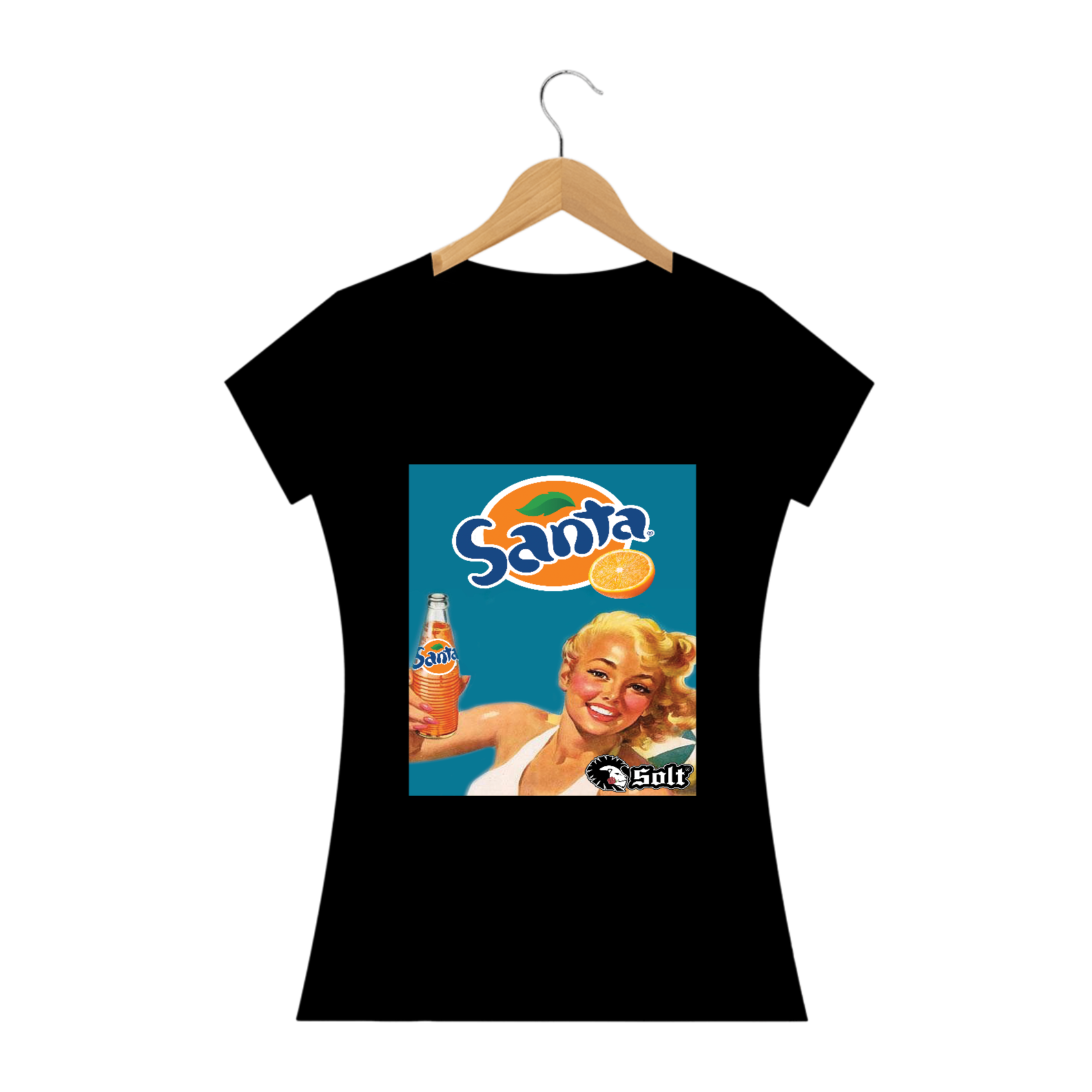 T-SHIRT FEMININA SANTA