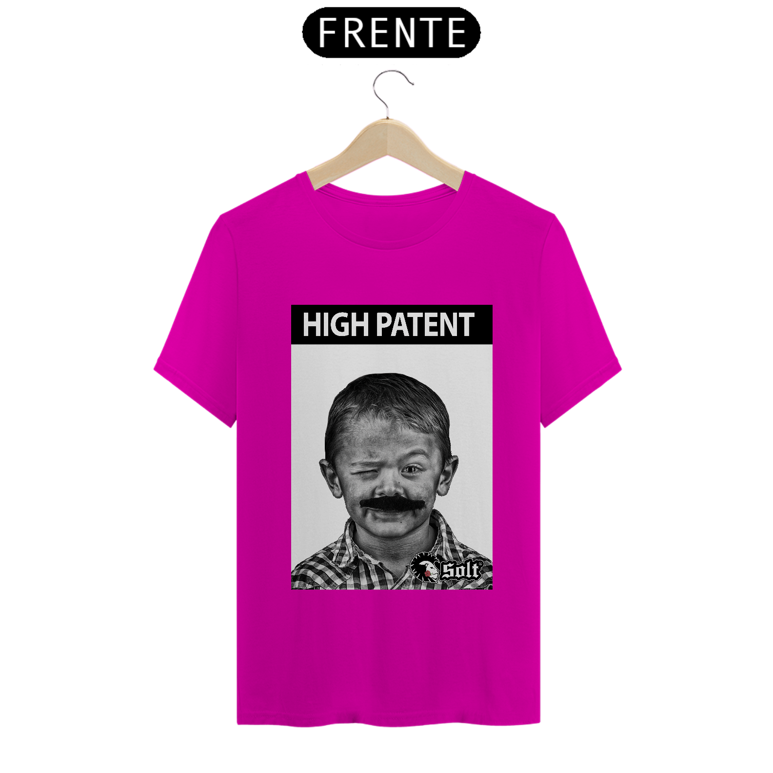 CAMISETA HIGH PATENT