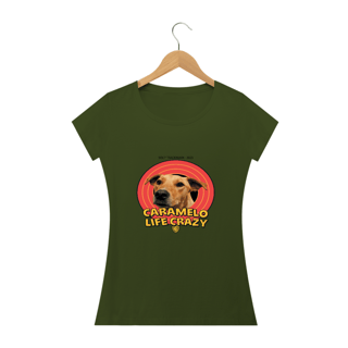 Nome do produto T-SHIRT FEMININA CARAMELO LIFE CRAZY