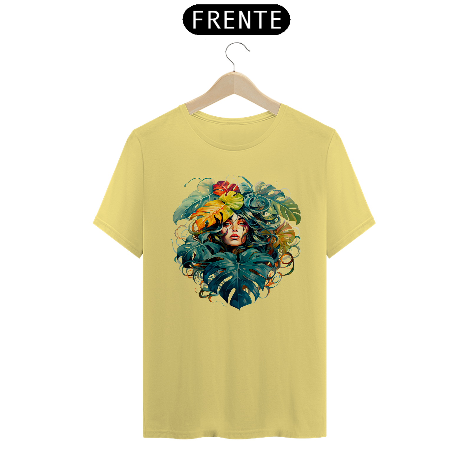 Camiseta T-shirt Estonada Mulher Planta