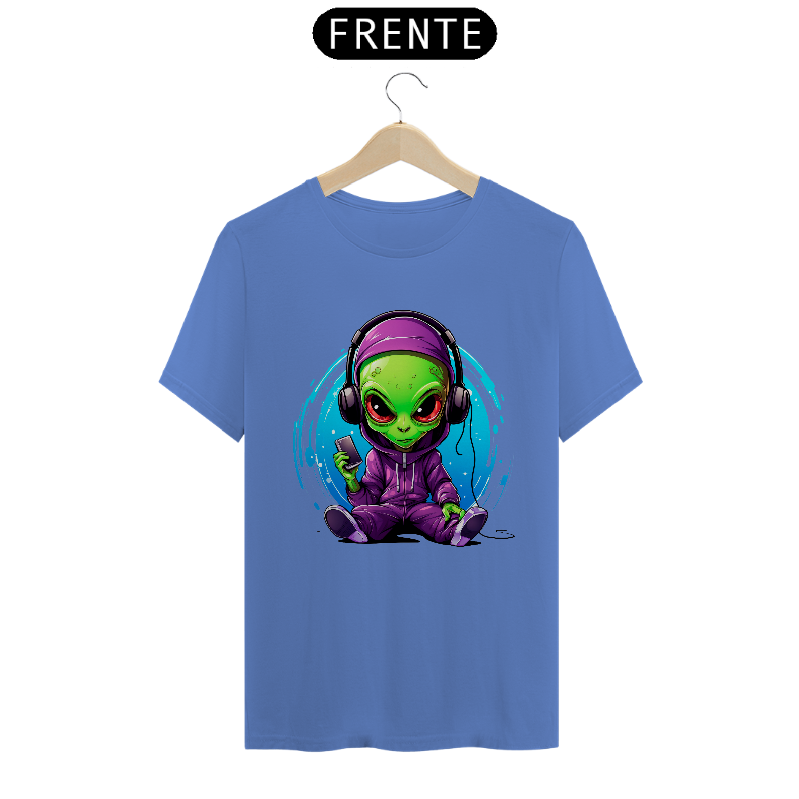 Camiseta T-shirt Estonada Alien Headphone