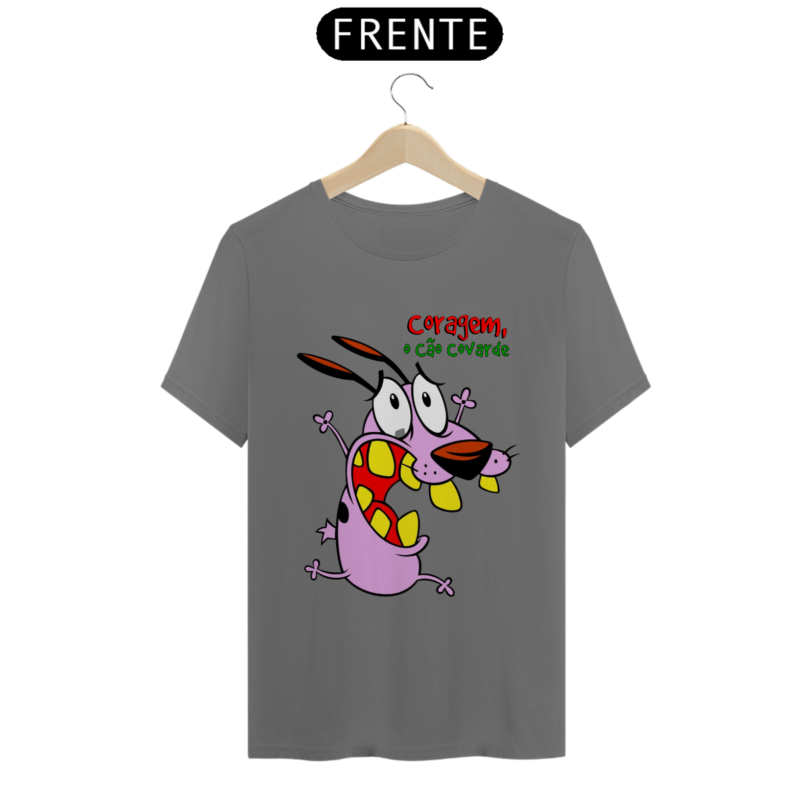 Camiseta T-shirt Estonada Cão Coragem