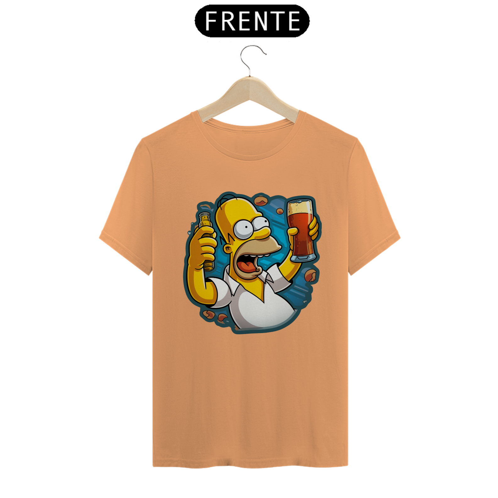 Camiseta T-shirt Estonada Homer Simpsom