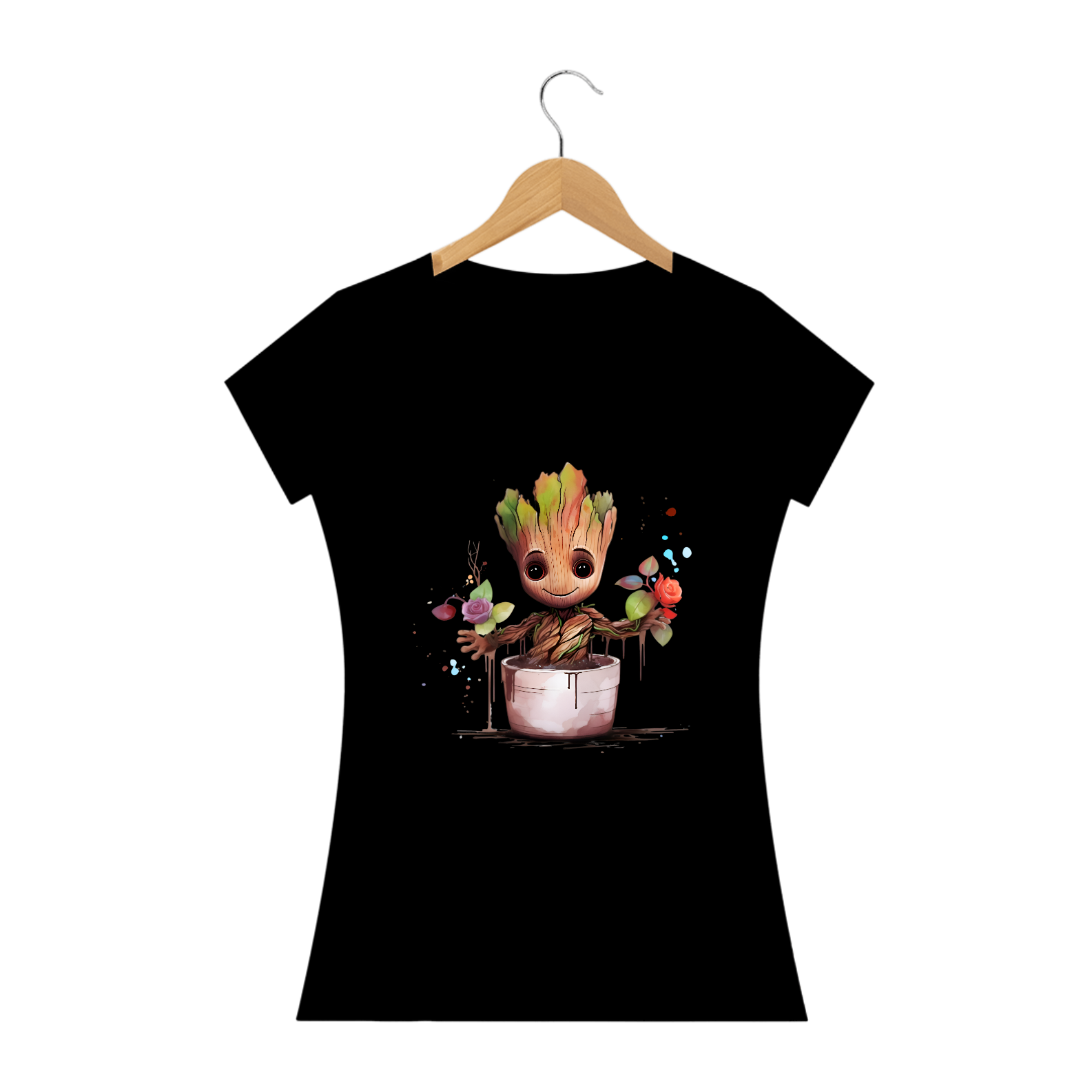 Camiseta Baby Long Groot