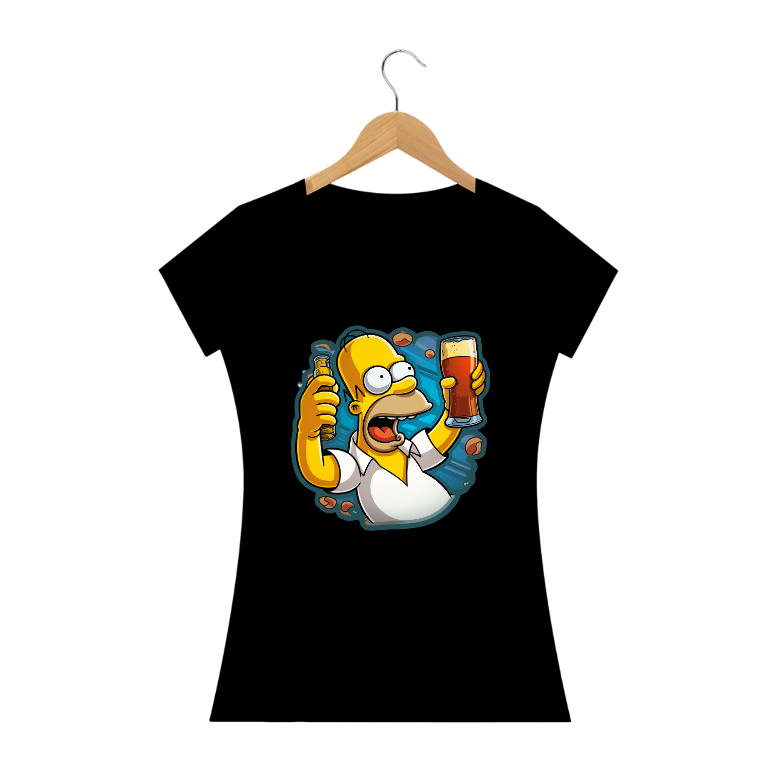 Camiseta Baby Long Homer Simpson