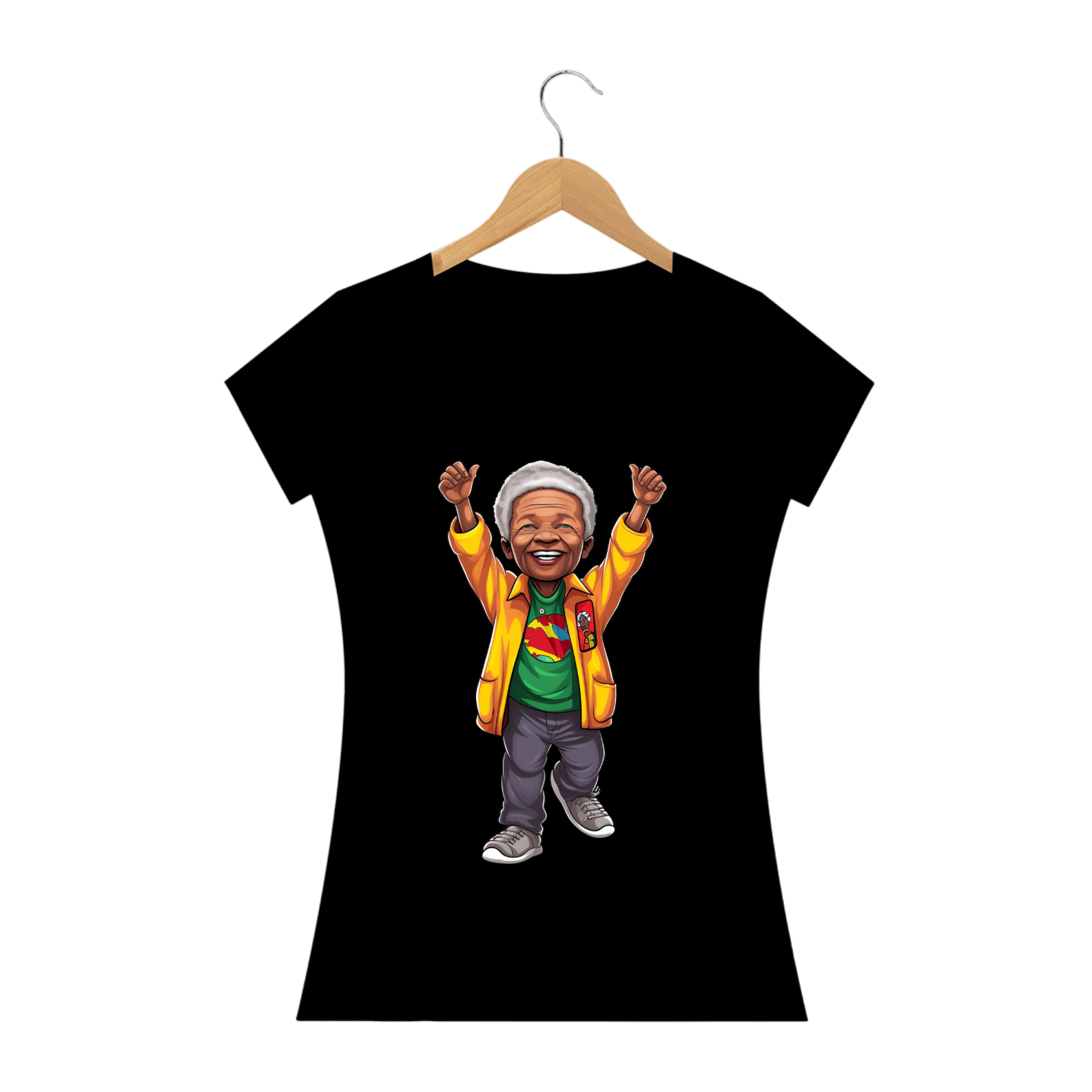 Camiseta Baby Long Nelson Mandela