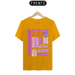 Nome do produto Camiseta Masculina - Membros BTS