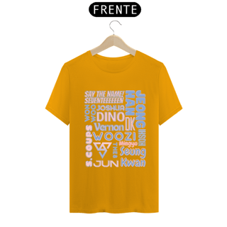 Nome do produto Camiseta Masculina - Membros Seventeen