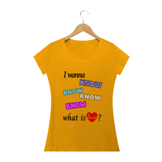 Nome do produto Camiseta Babylook - What is Love? - TWICE
