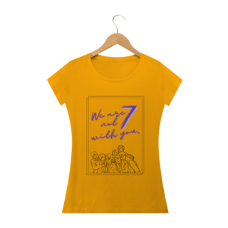 Nome do produto Camiseta Babylook - We Are Not 7 With You. - BTS