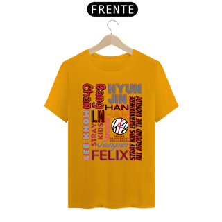 Nome do produto Camiseta Masculina - Membros Stray Kids