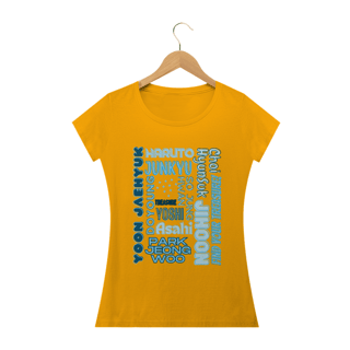 Nome do produto Camiseta Babylook - Membros TREASURE