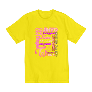 Nome do produto Camiseta Kids - Membros TWICE