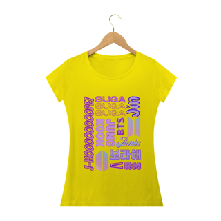 Nome do produto Camiseta Babylook - Membros BTS