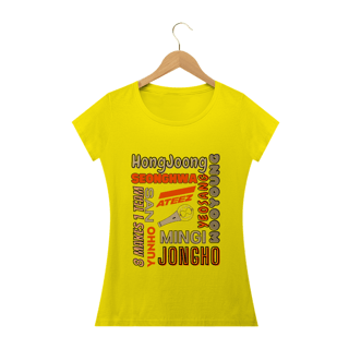 Nome do produto Camiseta Babylook - Membros ATEEZ
