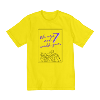 Nome do produto Camiseta Kids - We Are Not 7 With You. - BTS