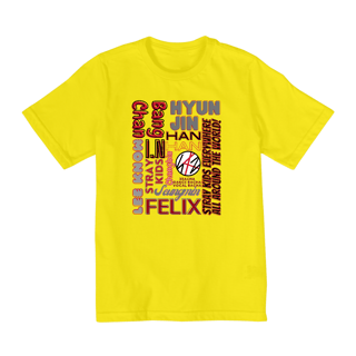 Nome do produto Camiseta Teens - Membros Stray Kids