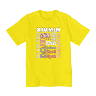 Nome do produto Camiseta Kids - Membros EXO