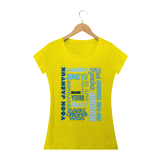 Nome do produto Camiseta Babylook - Membros TREASURE