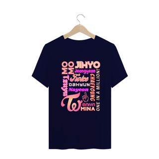 Nome do produto Camiseta Plus Size - Membros TWICE