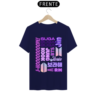 Nome do produto Camiseta Masculina - Membros BTS