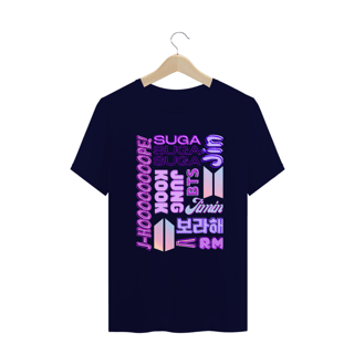 Nome do produto Camiseta Plus Size - Membros BTS
