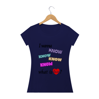Nome do produto Camiseta Babylook - What is Love? - TWICE